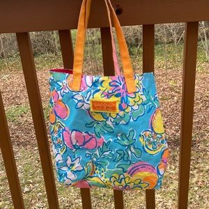 Lilly Pulitzer floral tote bag
